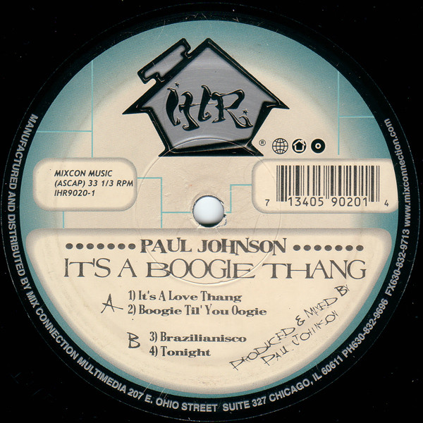 Cover Paul Johnson - It's A Boogie Thang (12) Schallplatten Ankauf
