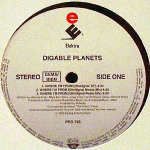 Cover Digable Planets - Where I'm From (12, Promo) Schallplatten Ankauf