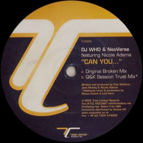 Cover DJ Who & Neoverse - Can You... (12) Schallplatten Ankauf