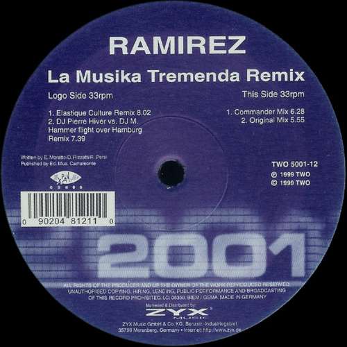 Cover Ramirez - La Musika Tremenda (Remix) (12) Schallplatten Ankauf