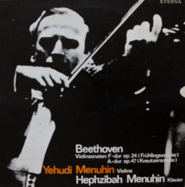 Cover Beethoven*, Yehudi Menuhin, Hephzibah Menuhin - Violinsonaten F-dur Op. 24 (Frühlingssonate) / A-dur Op. 47 (Kreutzersonate) (LP, RE, Blu) Schallplatten Ankauf
