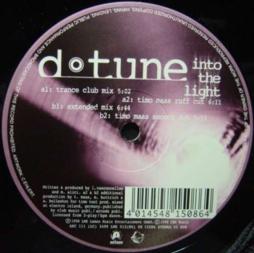 Cover D-Tune (3) - Into The Light (12) Schallplatten Ankauf