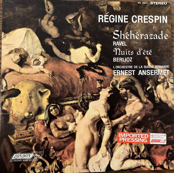 Cover Régine Crespin, Ravel* / Berlioz*, L'Orchestre De La Suisse Romande, Ernest Ansermet - Shéhérazade / Nuits D'Été (LP) Schallplatten Ankauf