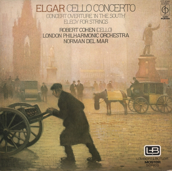 Cover zu Elgar* / Robert Cohen / London Philharmonic Orchestra* / Norman Del Mar - Cello Concerto (LP) Schallplatten Ankauf