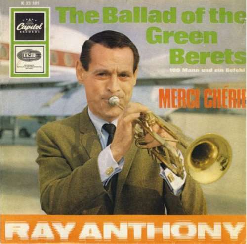 Cover Ray Anthony - The Ballad Of The Green Berets (7, Single) Schallplatten Ankauf