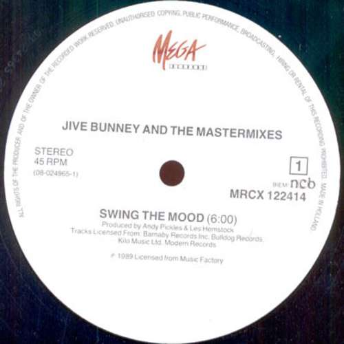 Cover Jive Bunny And The Mastermixers - Swing The Mood (12) Schallplatten Ankauf