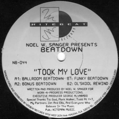 Cover Noel W. Sanger Presents Beatdown - Took My Love (12) Schallplatten Ankauf