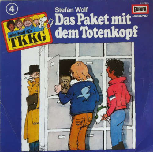 Cover Stefan Wolf - TKKG 4 - Das Paket Mit Dem Totenkopf (LP) Schallplatten Ankauf