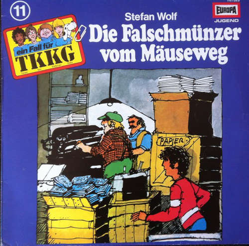 Cover Stefan Wolf - TKKG  11 - Die Falschmünzer Vom Mäuseweg (LP) Schallplatten Ankauf