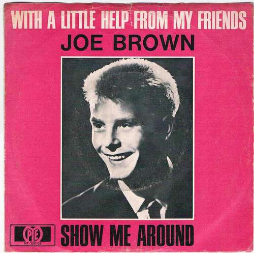Cover Joe Brown - With A Little Help From My Friends / Show Me Around (7, Single) Schallplatten Ankauf