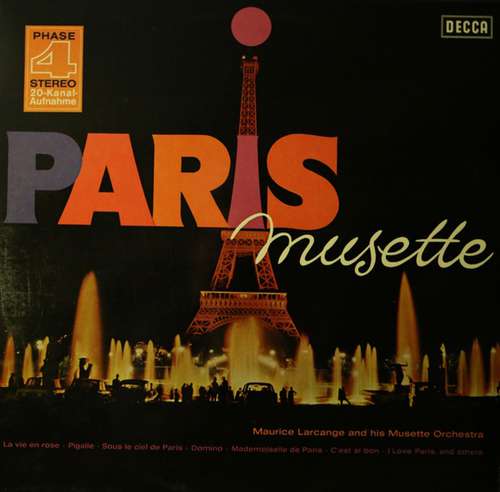 Cover Maurice Larcange And His Musette Orchestra* - Paris Musette (LP) Schallplatten Ankauf