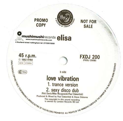 Cover Love Vibration Schallplatten Ankauf