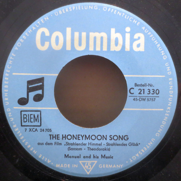 Cover Manuel And His Music* - The Honeymoon Song (7, Single) Schallplatten Ankauf