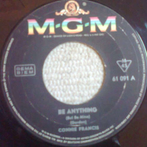 Cover Connie Francis - Be Anything (But Be Mine) / Tommy (7, Mono) Schallplatten Ankauf