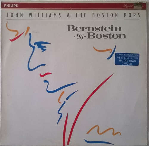 Cover Leonard Bernstein, Boston Pops Orchestra* conducted by John Williams (4) - Bernstein By Boston (LP) Schallplatten Ankauf