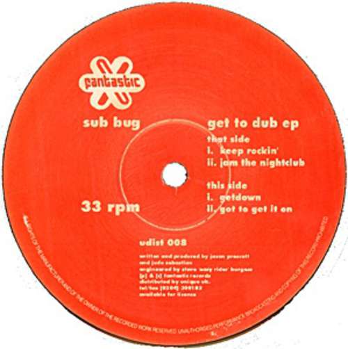 Cover Sub Bug - Get To Dub EP (12, EP) Schallplatten Ankauf