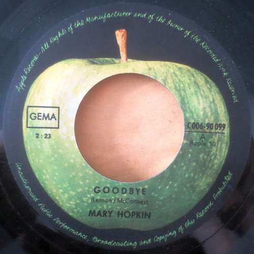 Cover Mary Hopkin - Goodbye (7, Single) Schallplatten Ankauf