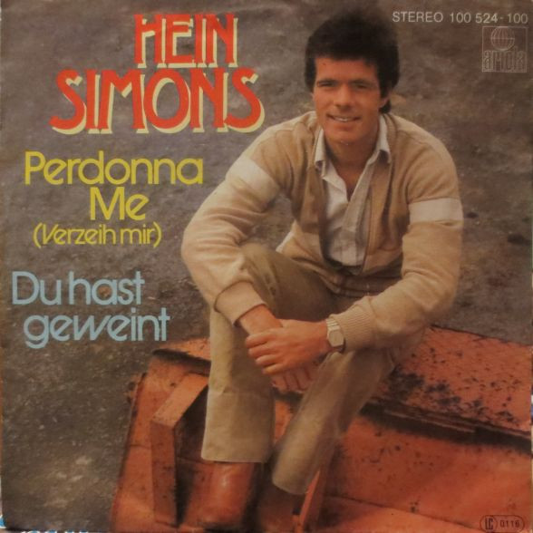 Cover Hein Simons* - Perdonna Me (Verzeih Mir) (7, Single) Schallplatten Ankauf
