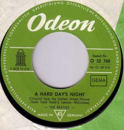 Cover The Beatles - A Hard Day's Night (7, Single, Mono) Schallplatten Ankauf