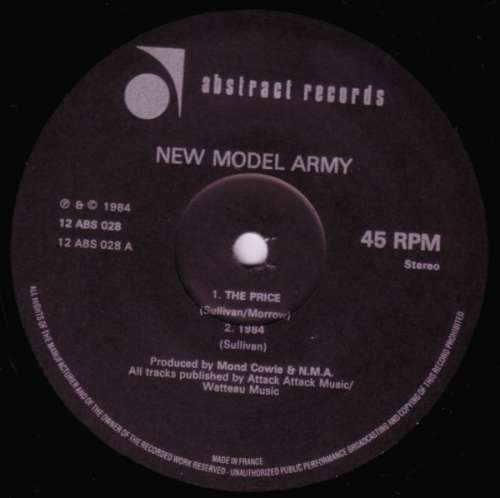 Cover New Model Army - The Price (12, EP) Schallplatten Ankauf
