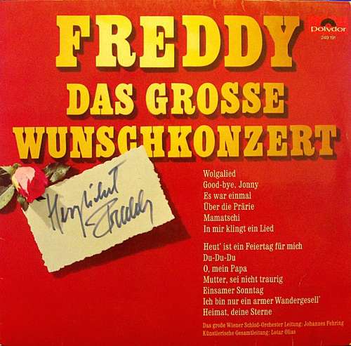 Cover Freddy* - Das Große Wunschkonzert (LP, Album) Schallplatten Ankauf