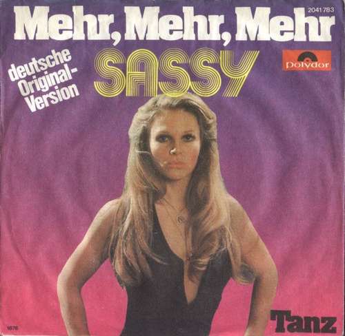 Cover Sassy (15) - Mehr, Mehr, Mehr (7, Single) Schallplatten Ankauf