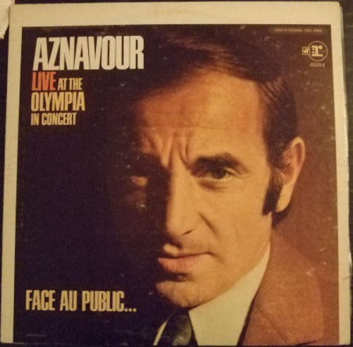 Cover Charles Aznavour - Live - At The Olympia In Concert (LP) Schallplatten Ankauf