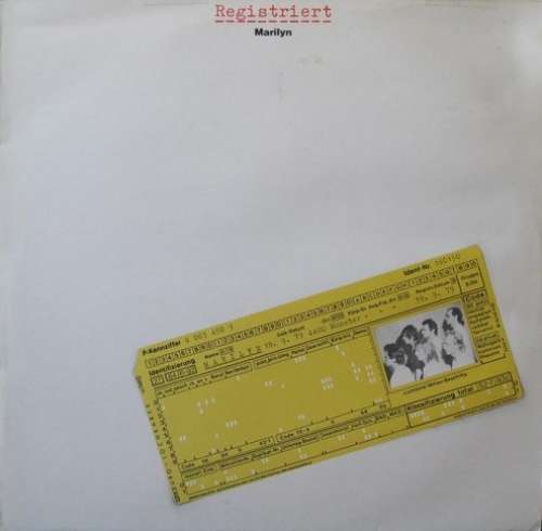 Cover Marilyn (14) - Registriert (LP, Album) Schallplatten Ankauf