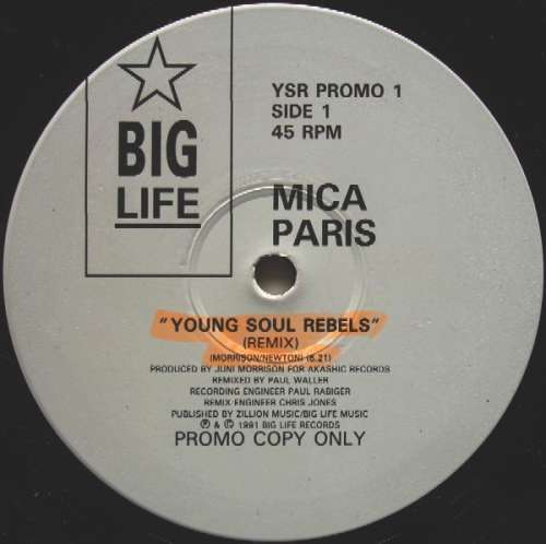 Cover Mica Paris - Young Soul Rebels (Remix) (12, Promo) Schallplatten Ankauf
