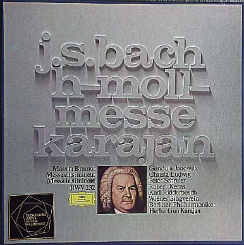 Cover J.S. Bach* - Berliner Philharmoniker, Herbert von Karajan - H-Moll-Messe - Mass In B minor BWV 232 (3xLP + Box) Schallplatten Ankauf