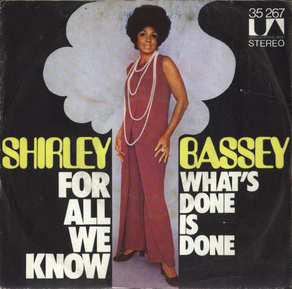Cover Shirley Bassey - For All We Know (7, Single) Schallplatten Ankauf