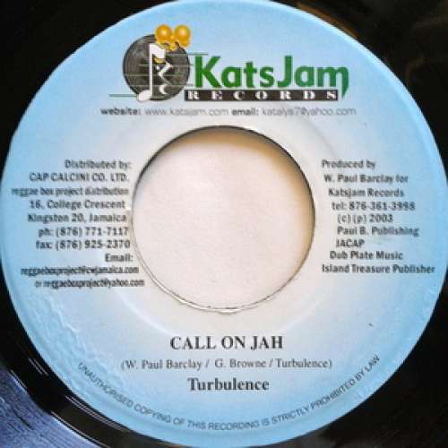Cover Turbulence (4) / Radic (2) - Call On Jah / Riding High (7) Schallplatten Ankauf