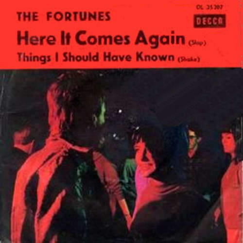 Cover The Fortunes - Here It Comes Again / Things I Should Have Known (7, Single) Schallplatten Ankauf
