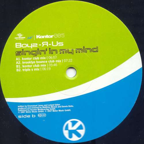 Cover Boys-R-Us - Singin' In My Mind (12) Schallplatten Ankauf