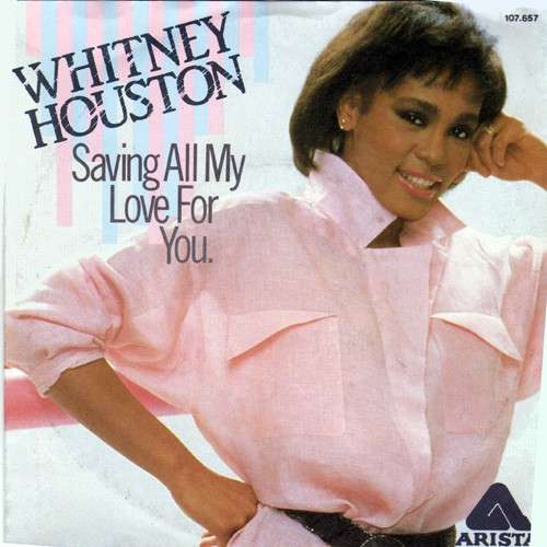 Cover Whitney Houston - Saving All My Love For You (7, Single) Schallplatten Ankauf
