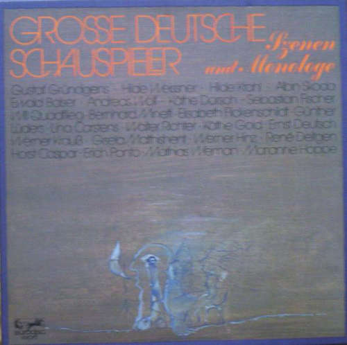 Cover Various - Große Deutsche Schauspieler - Szenen Und Monologe (Box + 3xLP) Schallplatten Ankauf