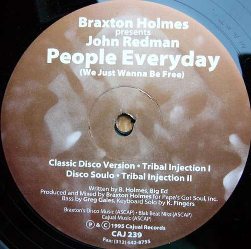 Cover Braxton Holmes Presents John Redman - People Everyday (We Just Wanna Be Free) (12) Schallplatten Ankauf