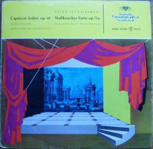 Cover Peter Tschaikowsky* / Fritz Lehmann, Münchener Philharmoniker* - Capriccio Italien  Op. 45 · Nußknacker-Suite, Op. 71a (LP, Mono, RE) Schallplatten Ankauf