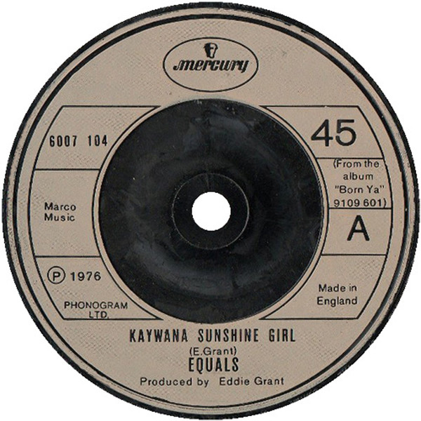 Cover The Equals - Kaywana Sunshine Girl (7, Single) Schallplatten Ankauf