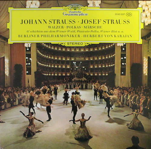 Cover Johann Strauss*, Josef Strauss*, Berliner Philharmoniker, Herbert von Karajan - Walzer - Polkas - Märsche (LP) Schallplatten Ankauf