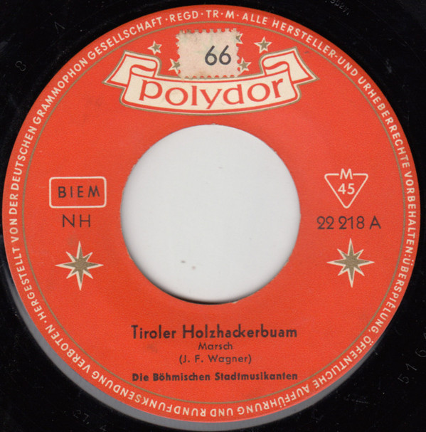 Bild Die Böhmischen Stadtmusikanten - Tiroler Holzhackerbuam (7, Single, Mono) Schallplatten Ankauf