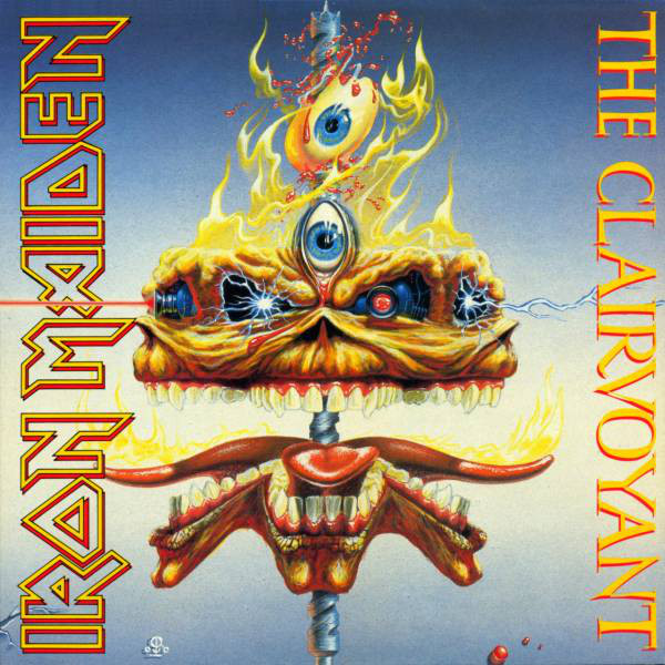Cover Iron Maiden - The Clairvoyant (12, Single, Gat) Schallplatten Ankauf