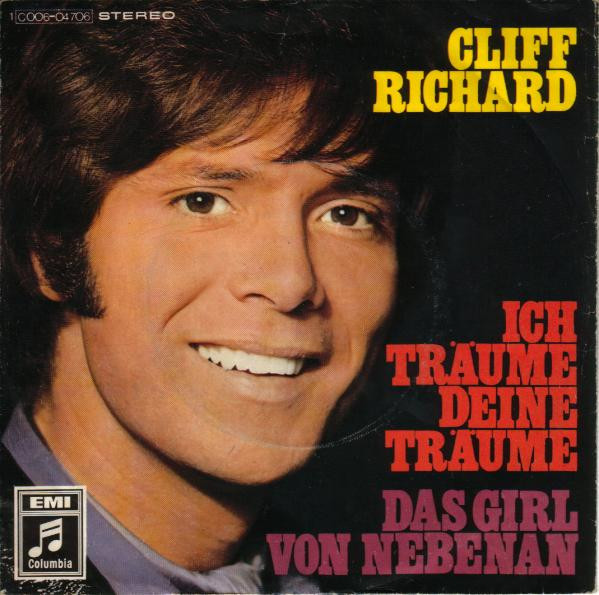 Cover Cliff Richard - Ich Träume Deine Träume / Das Girl Von Nebenan (7) Schallplatten Ankauf