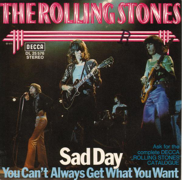 Cover The Rolling Stones - Sad Day (7) Schallplatten Ankauf