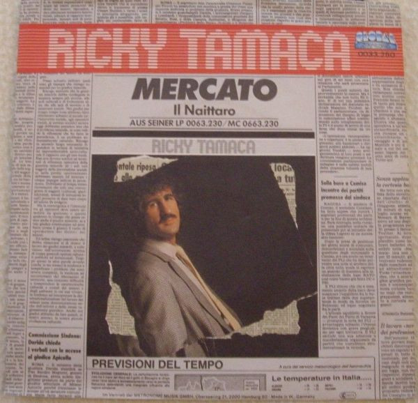 Cover Ricky Tamaca - Mercato (7, Single) Schallplatten Ankauf