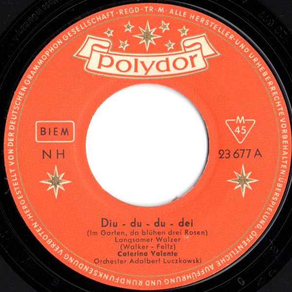 Cover Caterina Valente - Diu - Du - Du - Dei (7, Single, Mono) Schallplatten Ankauf