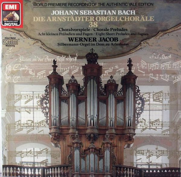 Cover Johann Sebastian Bach, Werner Jacob - Die Arnstädter Orgelchoräle (2xLP, Album) Schallplatten Ankauf