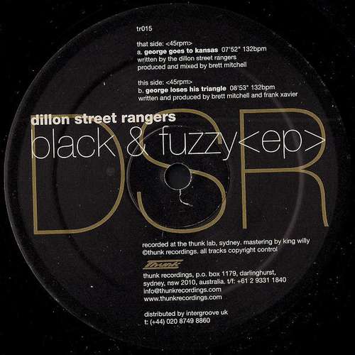Cover Dillon Street Rangers - Black & Fuzzy EP (12, EP) Schallplatten Ankauf