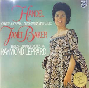 Cover Händel* / Janet Baker, English Chamber Orchestra, Raymond Leppard - Händel- Cantata Lucrzia / Largo: Ombra Mai Fu /ETC. (LP) Schallplatten Ankauf
