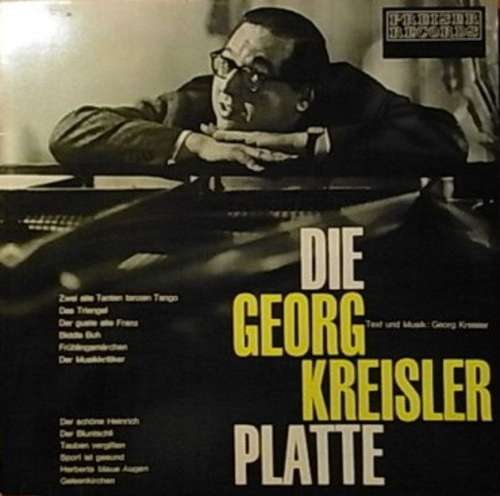 Cover Georg Kreisler - Die Georg Kreisler Platte (LP, Album, RE) Schallplatten Ankauf